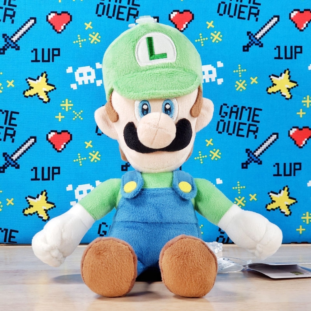 All Star Collection Super Mario LUIGI 8" #02 Nintendo Genuine Little Buddy Plush